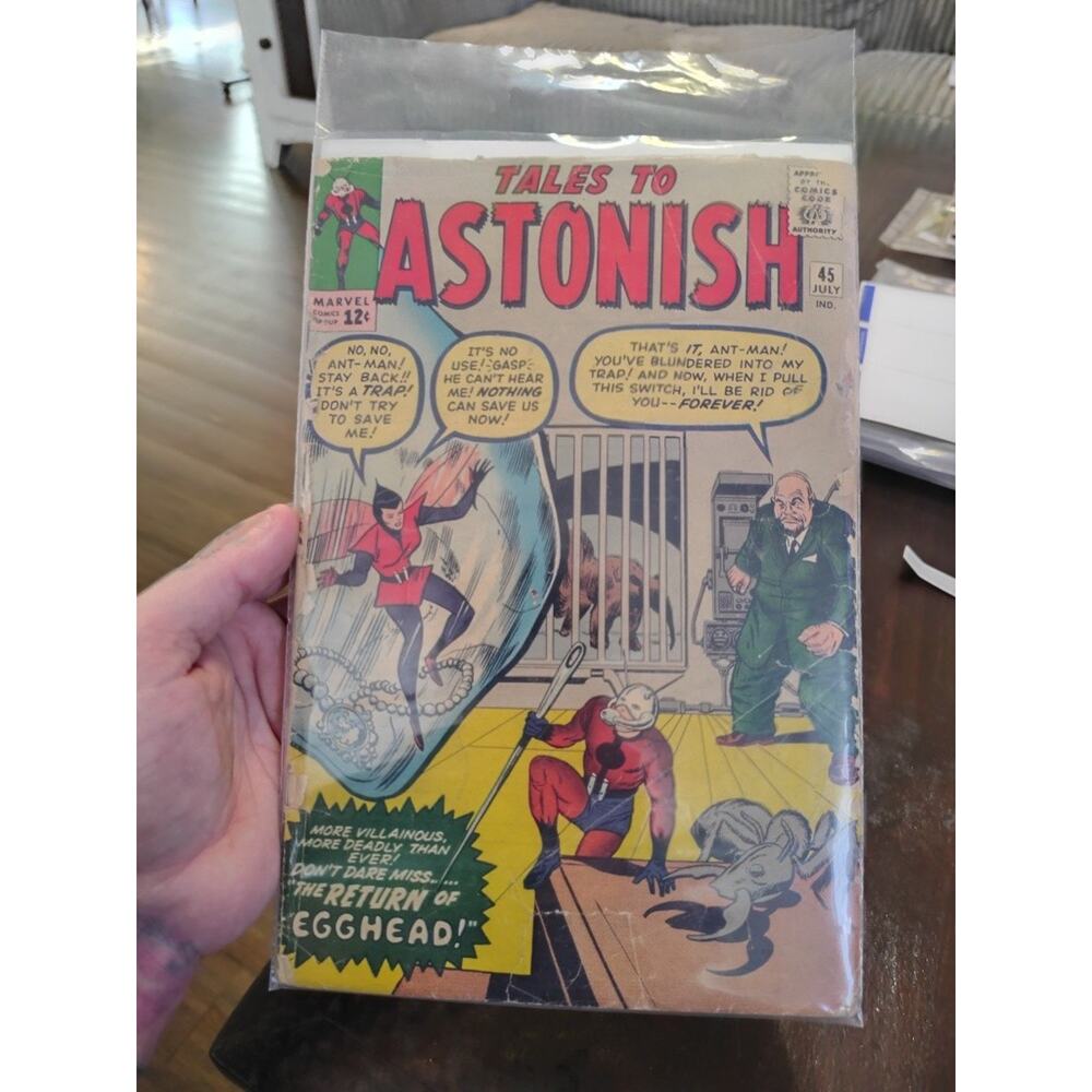 TALES TO ASTONISH #45 1963 *SECOND WASP!* Ant-Man SILVER AGE MARVEL! GOOD 🔥 Key